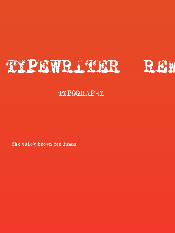 Typewriter - Remington RIVIERA Poster