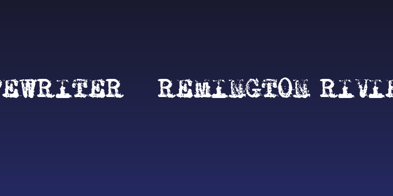 Typewriter - Remington RIVIERA Social Header