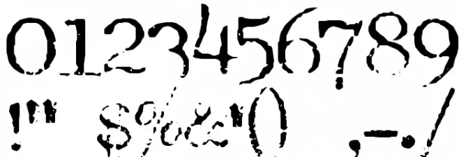 Typewriter Royal 200 Trashed Schriftart Anderer Schreiben