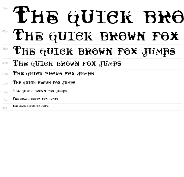 Typewriter Royal 200 Trashed Waterfall