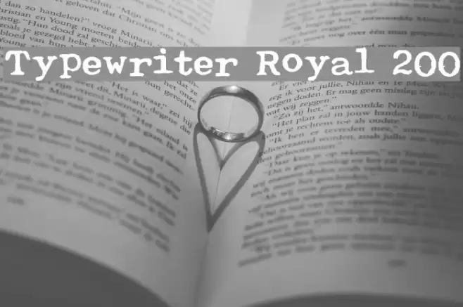 Typewriter Royal 200 Caratteri examples