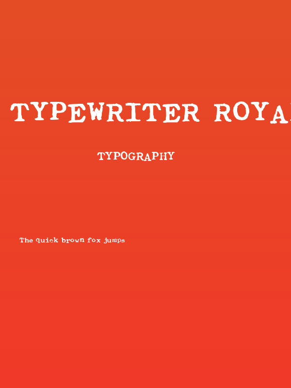 Typewriter Royal 200 Poster