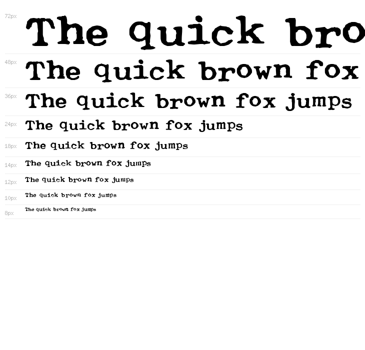 Typewriter Royal 200 Waterfall