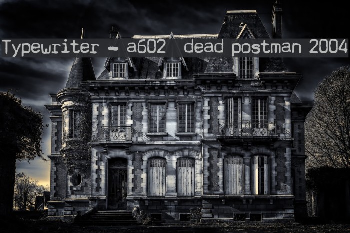 Typewriter - a602 [dead postman 2004] Example 2