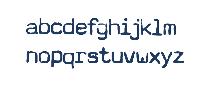 Typewriter - a602 [dead postman 2004] Lowercase