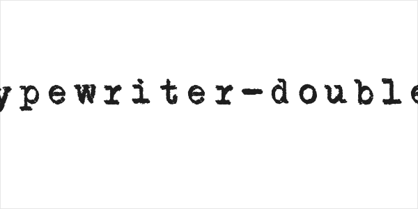 Typewriter-doubled Logo