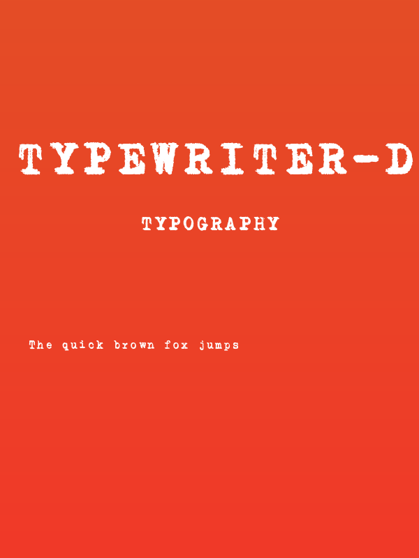 Typewriter-doubled Poster