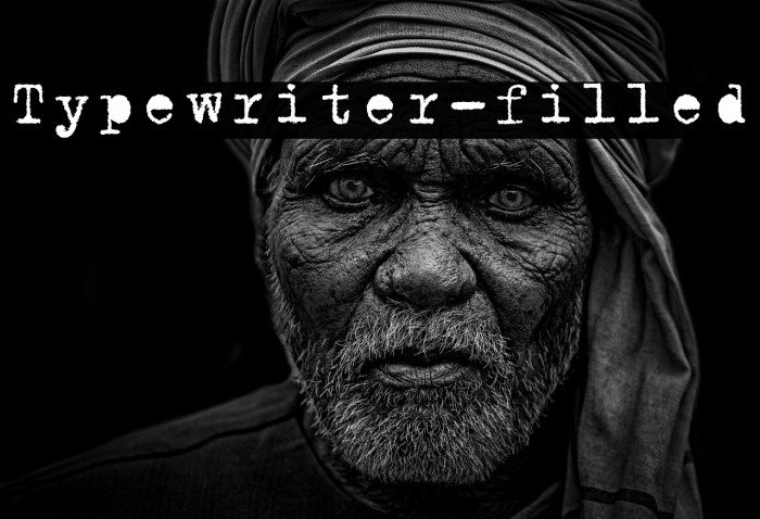 Typewriter-filled Example 1