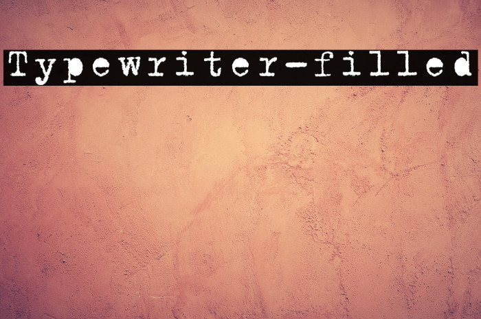 Typewriter-filled Example 3