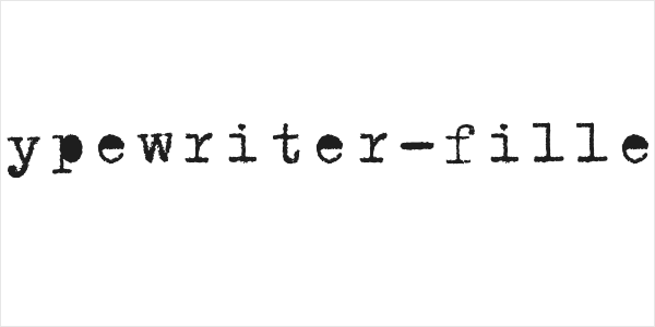 Typewriter-filled Logo