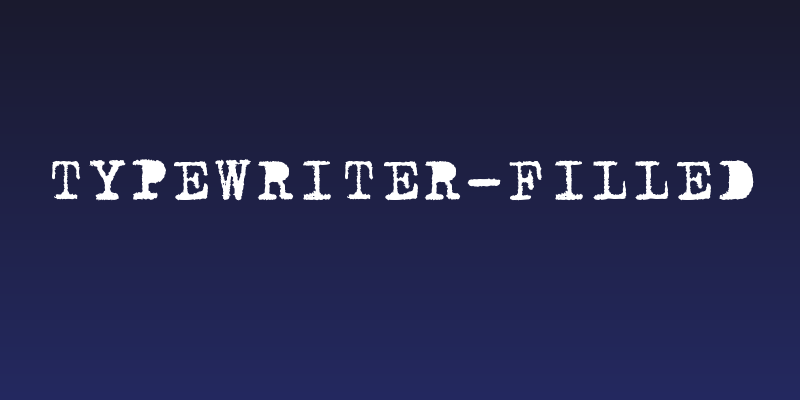 Typewriter-filled Social Header
