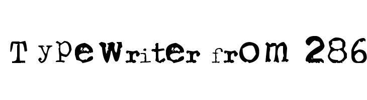 Typewriter from 286 Polices