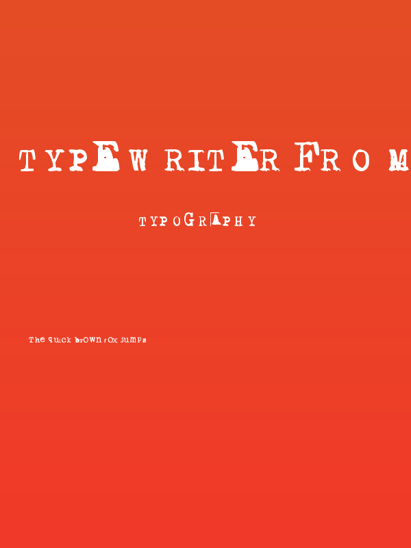 Typewriter from 286 Poster