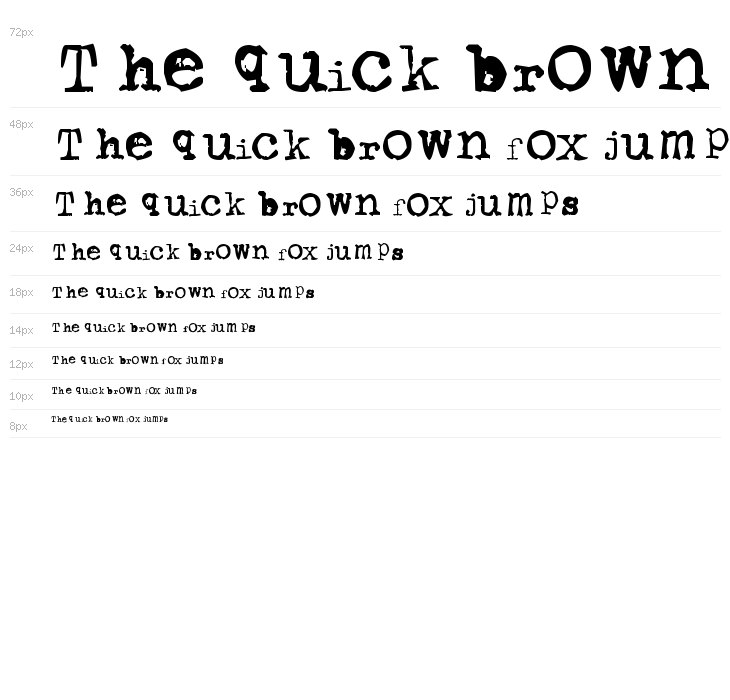 Typewriter from 286 Waterfall