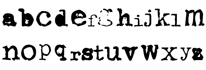 Typewriter from 286 Polices MINUSCULES