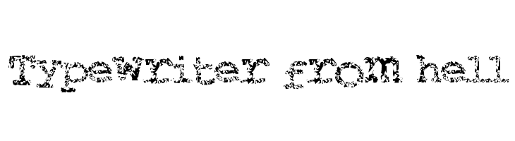 Typewriter from hell  免费字体下载