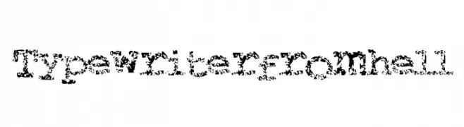 Typewriter from hell  Fuentes Gratis Descargar