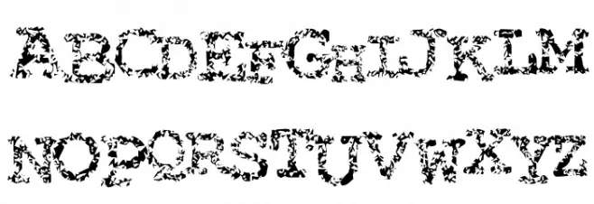 Typewriter from hell Schriftart Groß