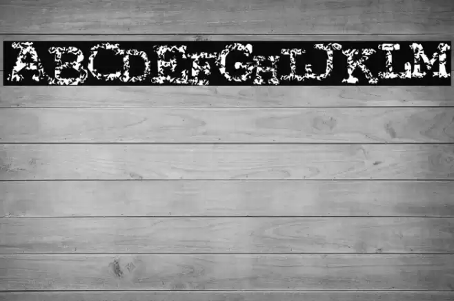 Typewriter from hell Font examples