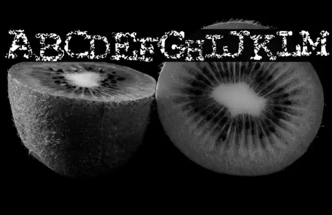 Typewriter from hell Font examples