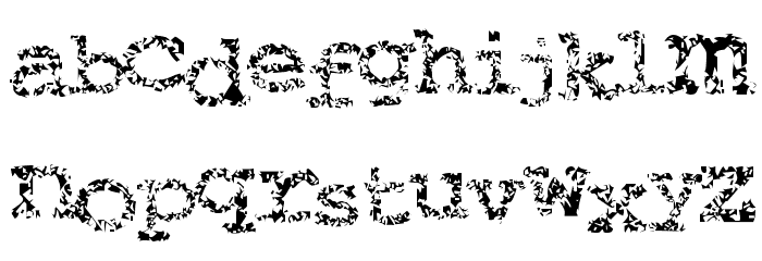 Typewriter from hell Polices MINUSCULES