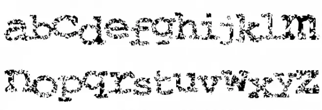 Typewriter from hell Polices MINUSCULES
