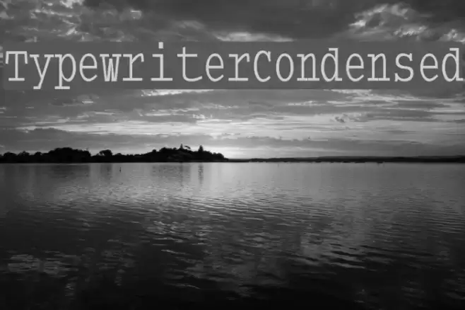 TypewriterCondensed Font examples