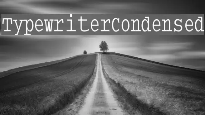 TypewriterCondensed Font examples