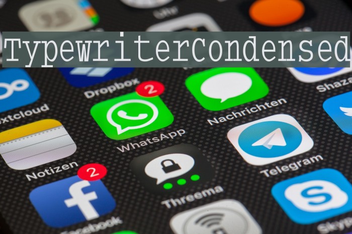 TypewriterCondensed Example 3