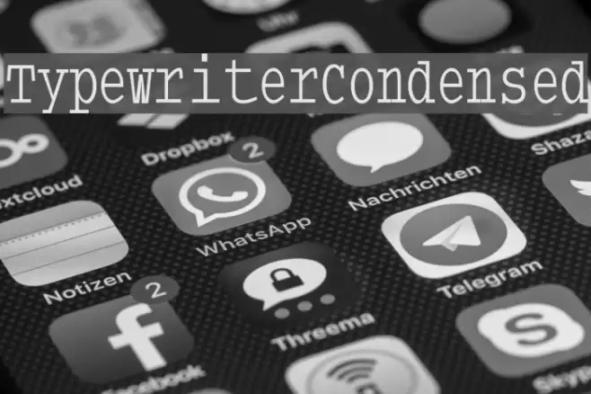 TypewriterCondensed Font examples