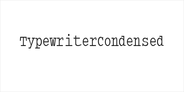 TypewriterCondensed Logo