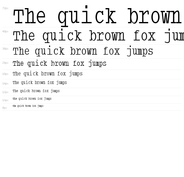 TypewriterCondensed Waterfall