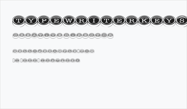 TypewriterKeys Business Card