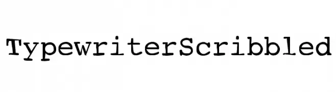 TypewriterScribbled  Descarca Fonturi Gratis