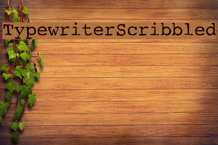 TypewriterScribbled Fuentes examples