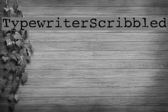 TypewriterScribbled Fuentes examples