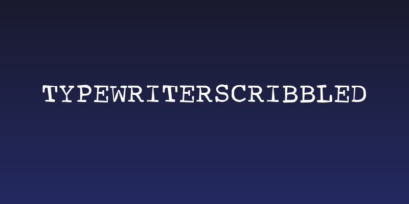 TypewriterScribbled Social Header