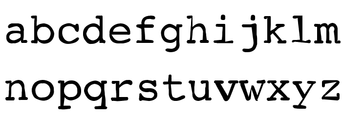 TypewriterScribbled Fuentes MINÚSCULAS