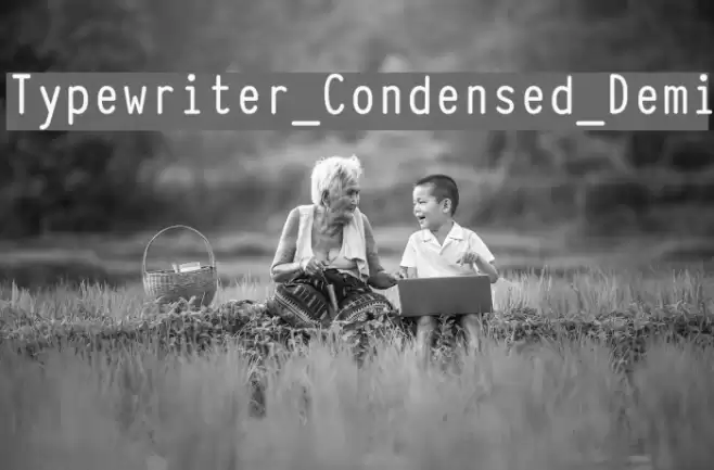Typewriter_Condensed_Demi Fuentes examples