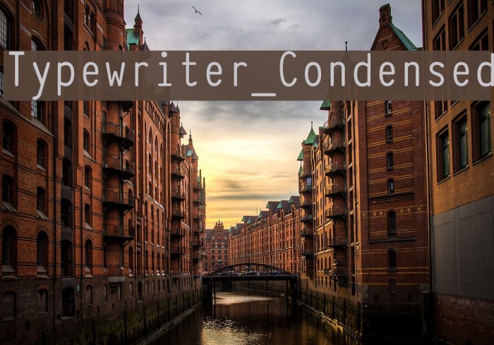 Typewriter_Condensed Fuentes examples