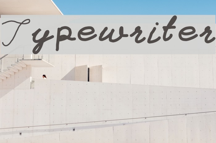 Typewriter Font examples