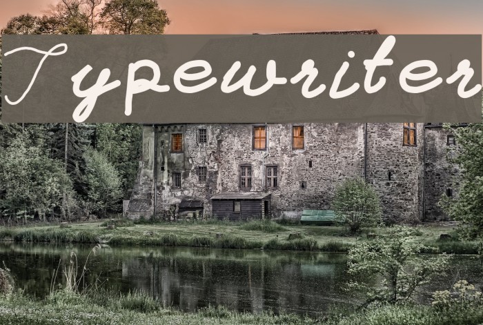 Typewriter Font examples