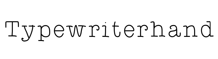 Typewriterhand  Descarca Fonturi Gratis