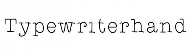 Typewriterhand  les polices de caractères gratuit tlcharger