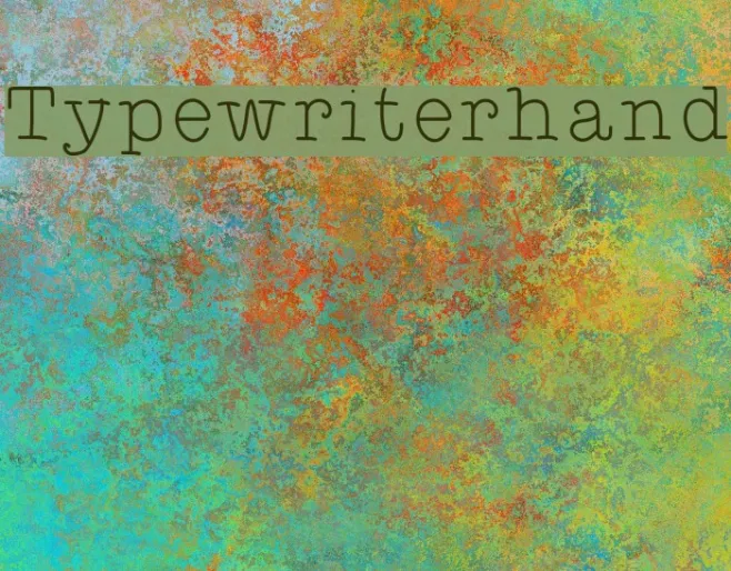 Typewriterhand Example 1