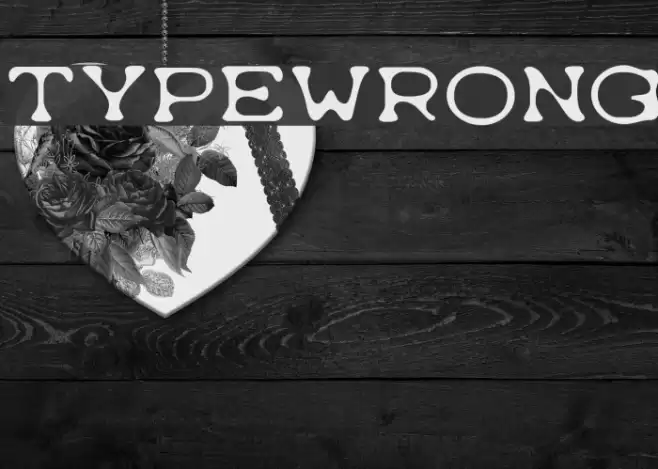 Typewrong Font examples