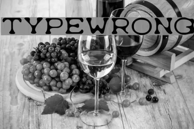Typewrong Font examples