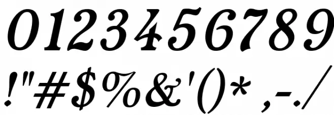 Typey McTypeface Italic Polices AUTRES CHARS