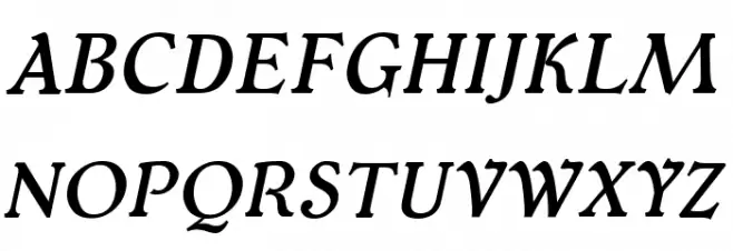 Typey McTypeface Italic Fuentes MAYÚSCULAS