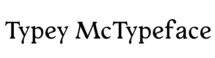 Typey McTypeface  font caratteri gratis